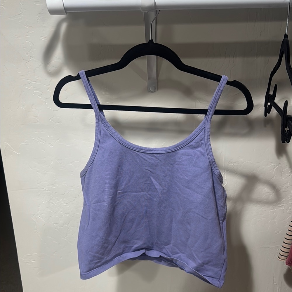 ARQ periwinkle cropped tank